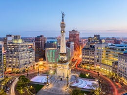Monument square in Indianapolis