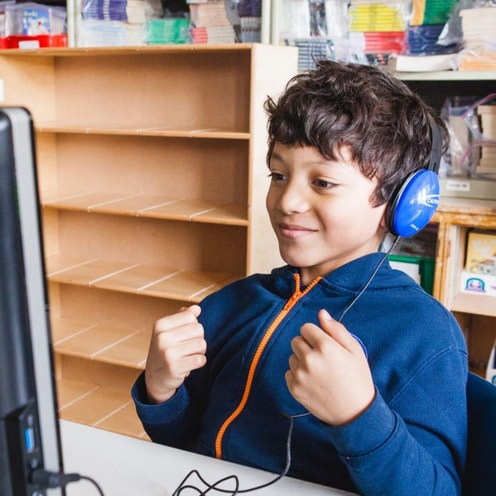 Student learning virtually