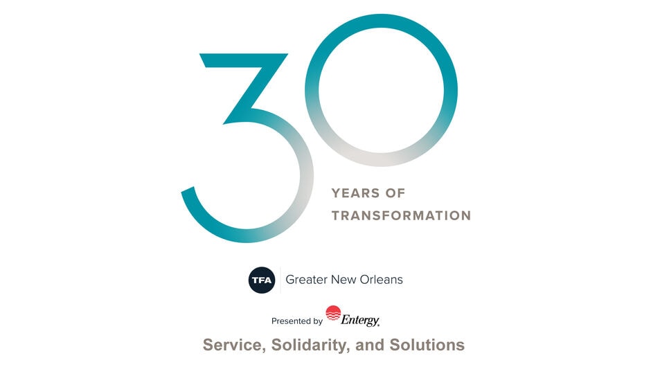 Teach For America Greater New Orleans 30th Anniversary in teal