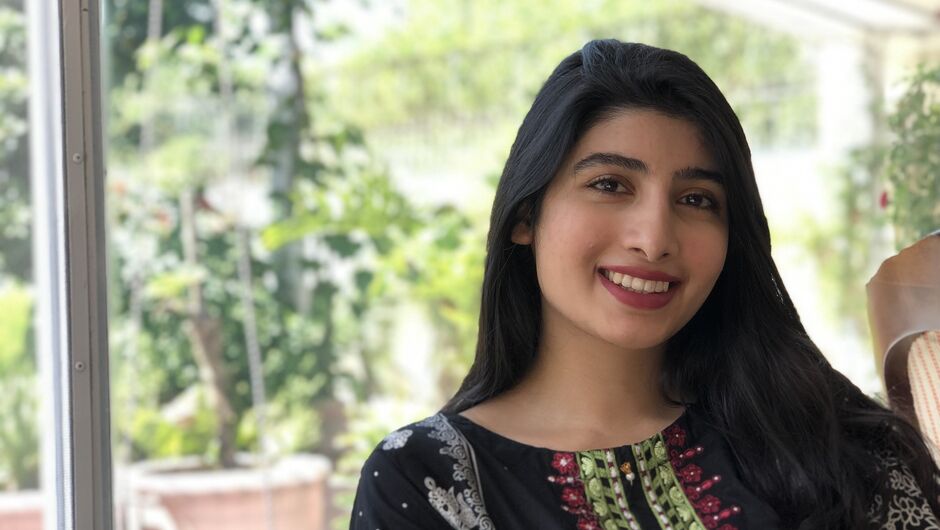 Picture of Maryam smiling at camera 