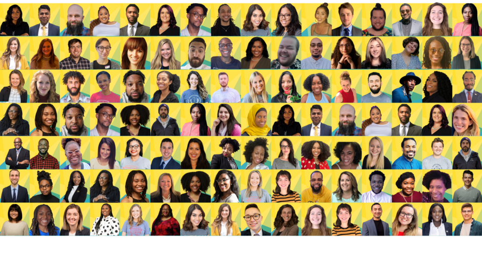 A grid of faces showing the Detroit fellows.