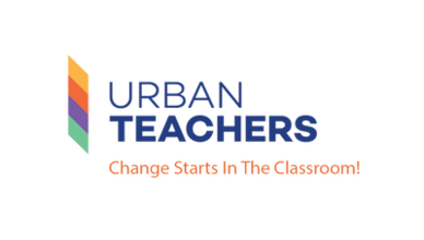 Logo reads "Urban Teachers: Change Starts in the Classroom"