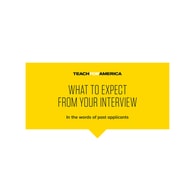 What to expect at your TFA interview