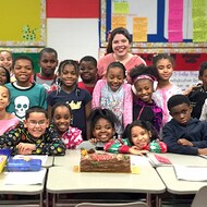 Teach For america Corps member Shaina Wilson with her students